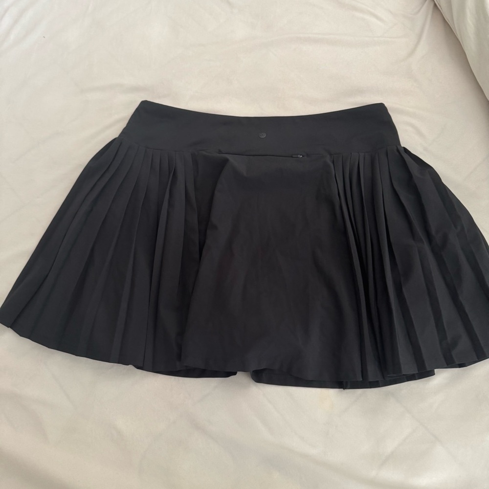 Calia Black Pleated Skater Skirt